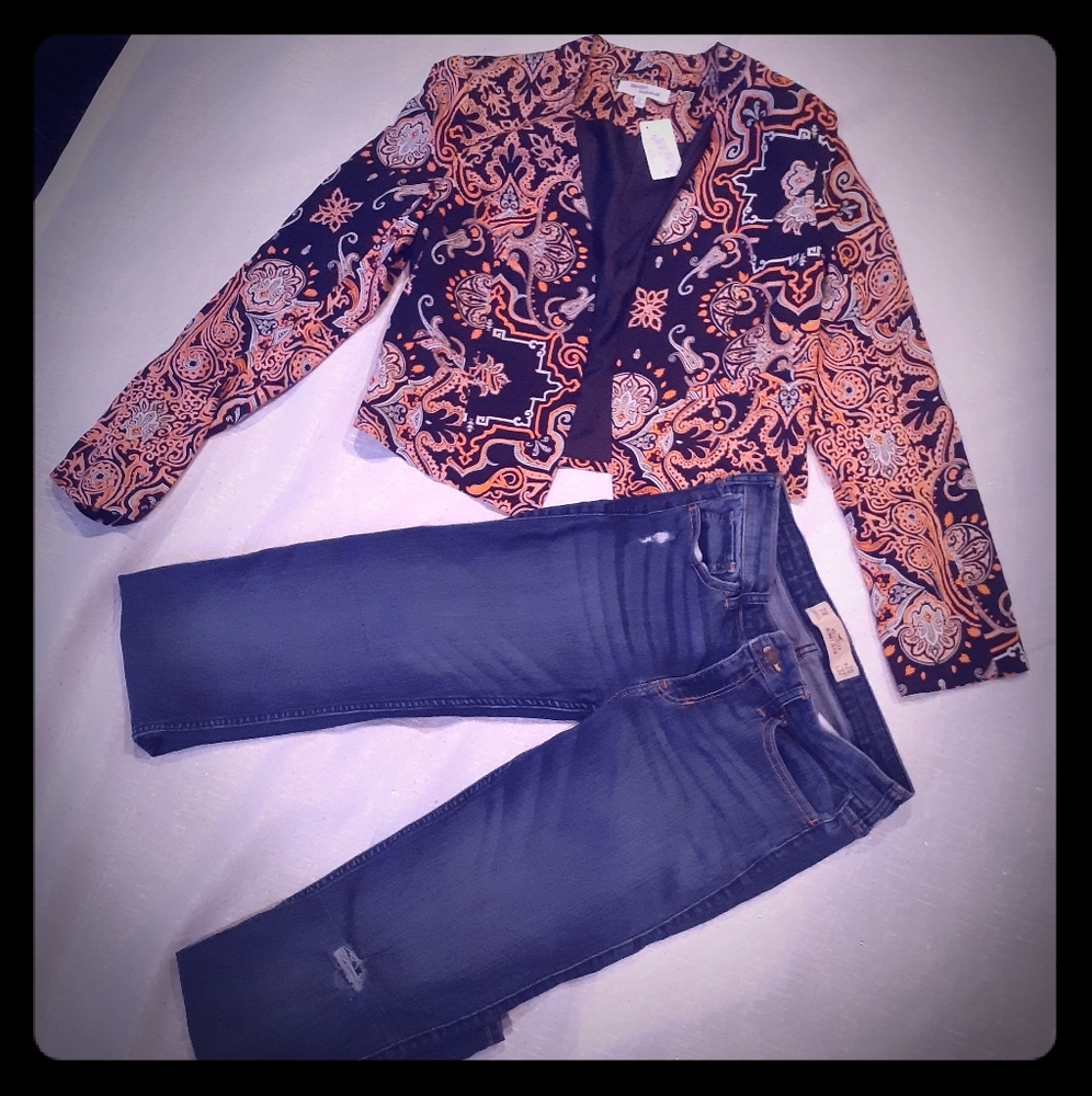 Multi Color Bolero Style Polyester Jacket